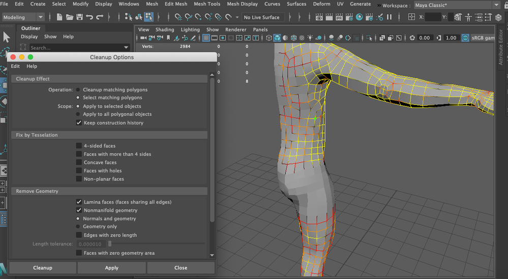 Clean Up + B - Autodesk Community - Maya