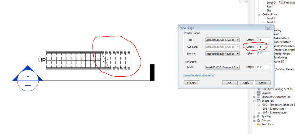 [Stairs] Hidden Riser Lines do not show in plan - Autodesk Community
