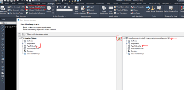 Pipe Networks globally change Data Source - Autodesk Community - Civil 3D