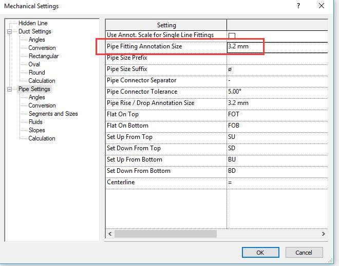 Add Accessory as Fitting with Annotation Size in Revit Pipe Settings