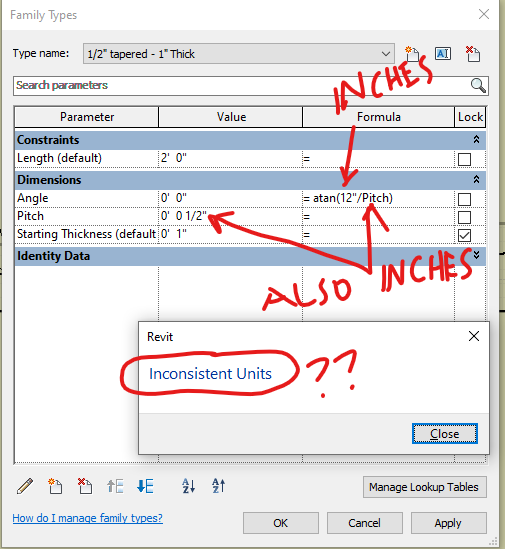 inches / inches = inconsistent units - Autodesk Community - Revit Products