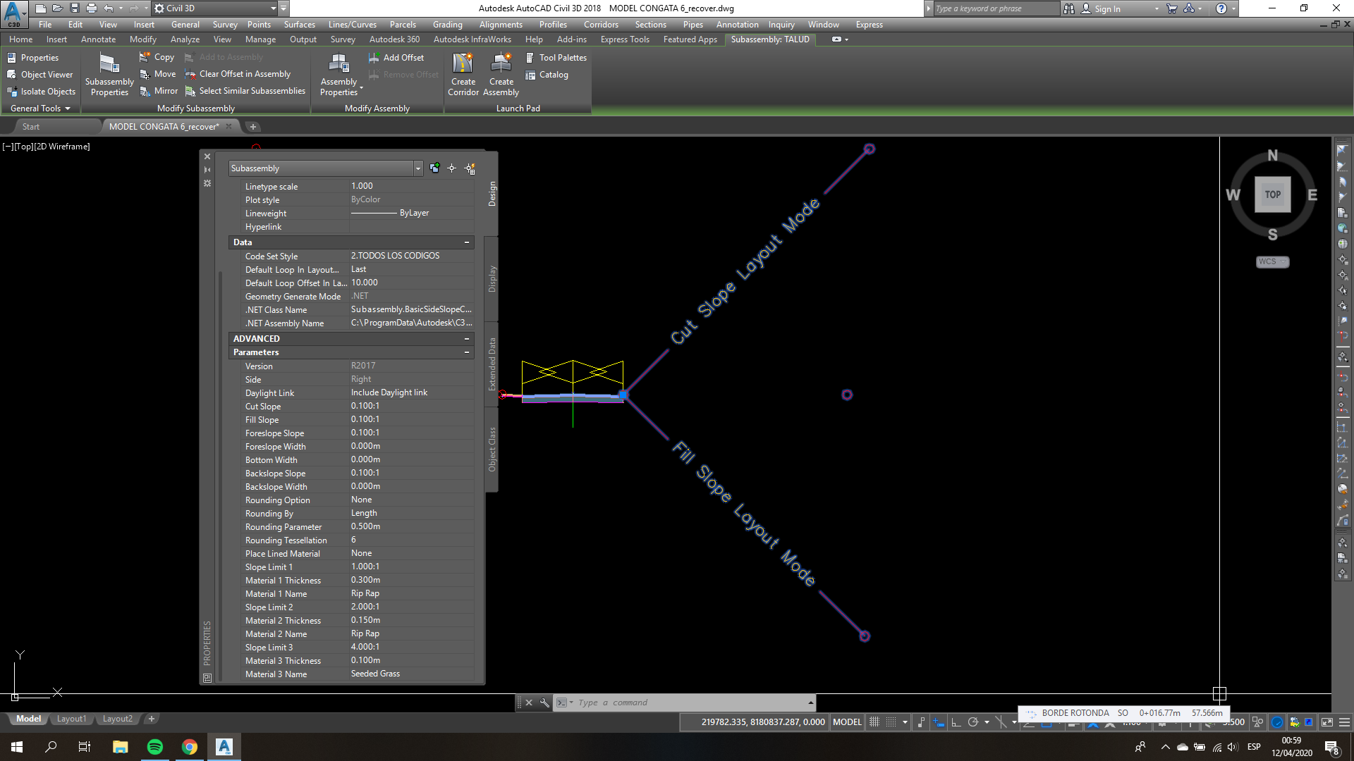 PROBLEMA CON CUT SLOPE LAYOUT AL CREAR UN CORREDOR - Autodesk Community