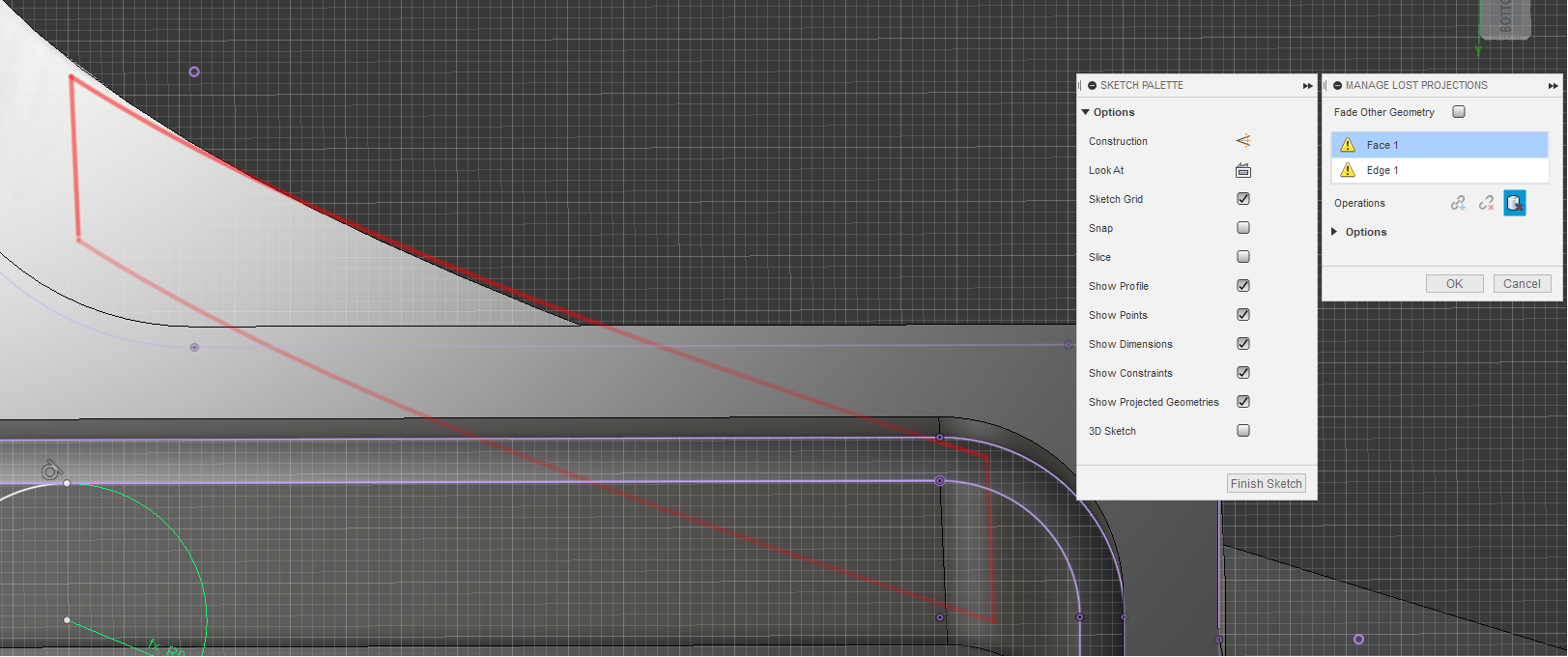 Bug in "Manage Lost Projections" - Autodesk Community