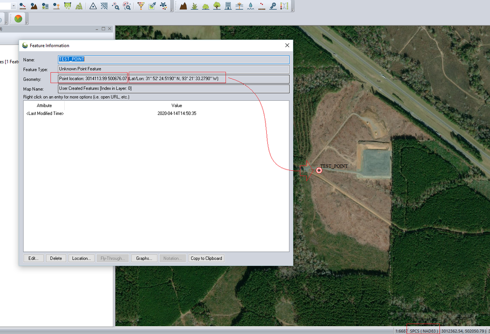 Image-2.Global Mapper. The projection being used in LA83-NF.