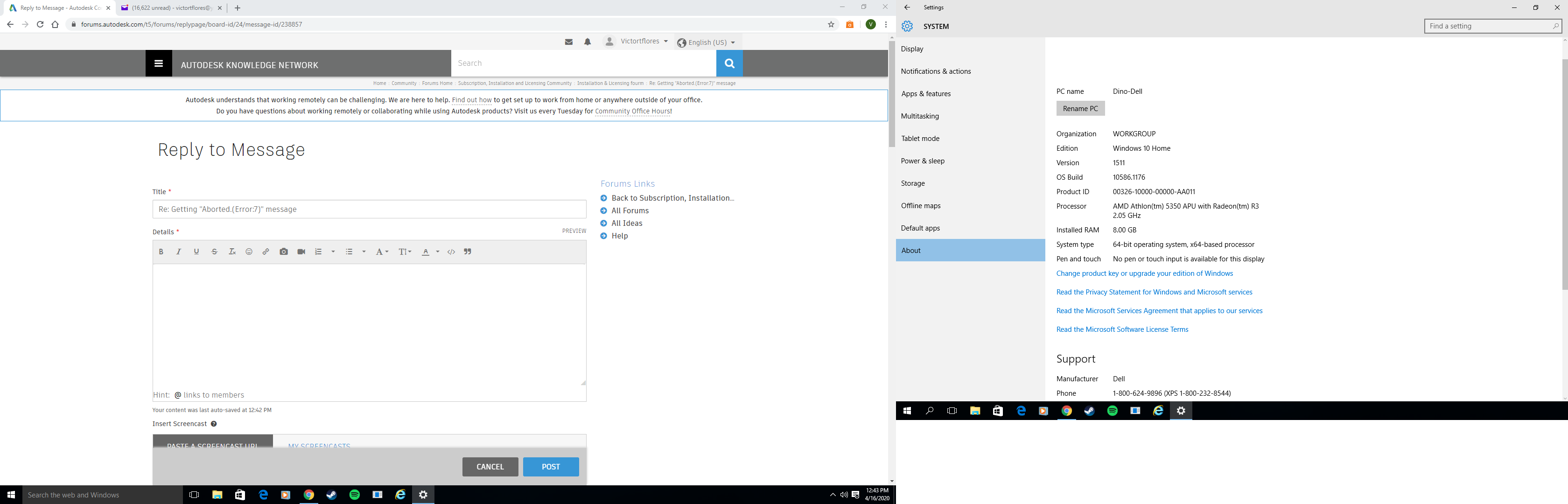 Getting "Aborted.(Error:7)" message - Autodesk Community - Subscription,  Installation and Licensing