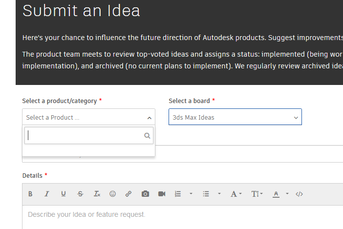 3ds Max Official Feedback Community (Beta) Application - Autodesk Community