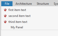 Ribbon MyPanel