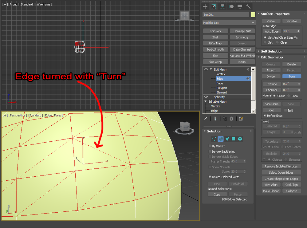 Solved: How to Flip the Edges in 3ds max? - Autodesk Community - 3ds Max