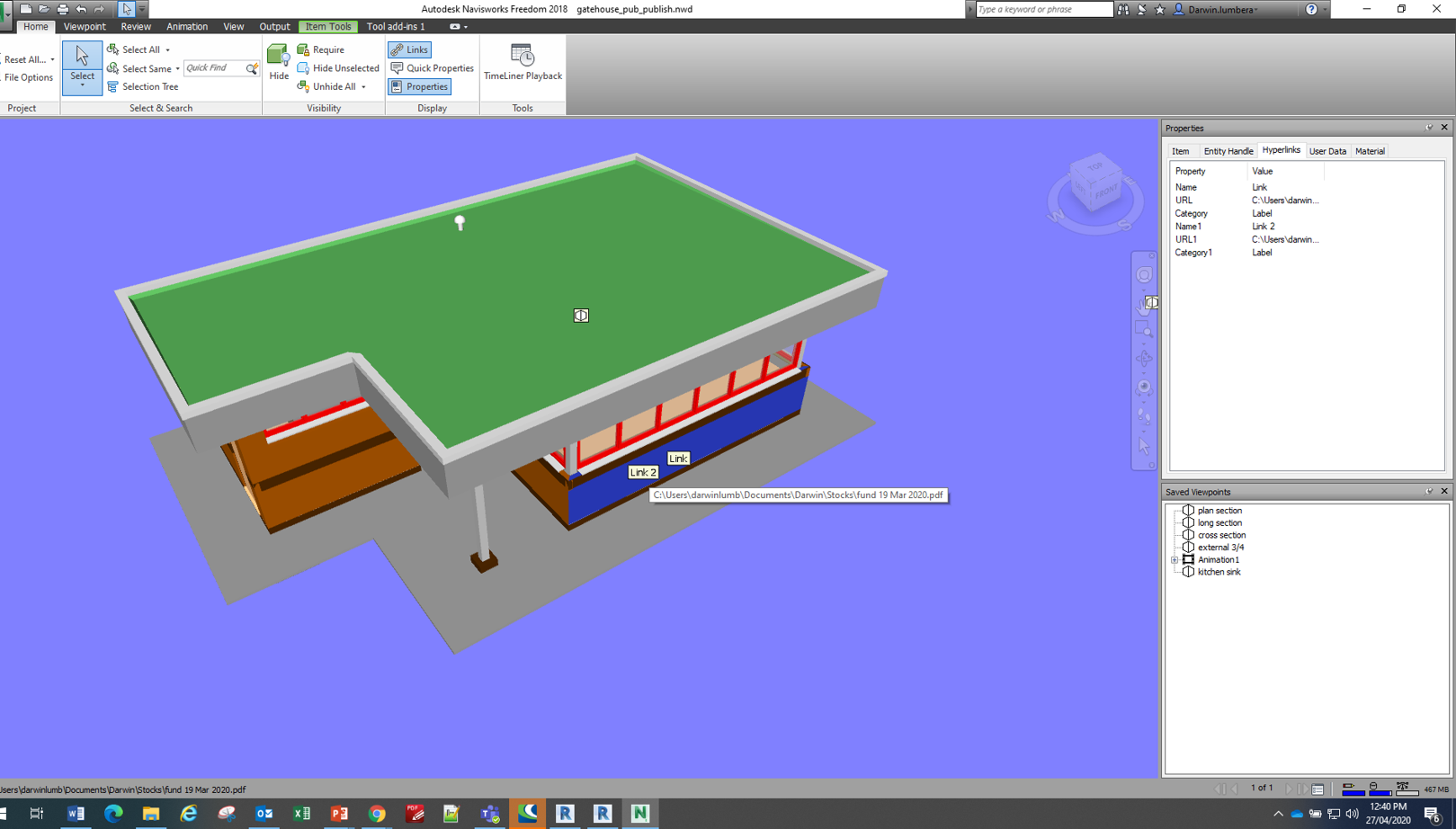 Links on objects in nwd - Autodesk Community