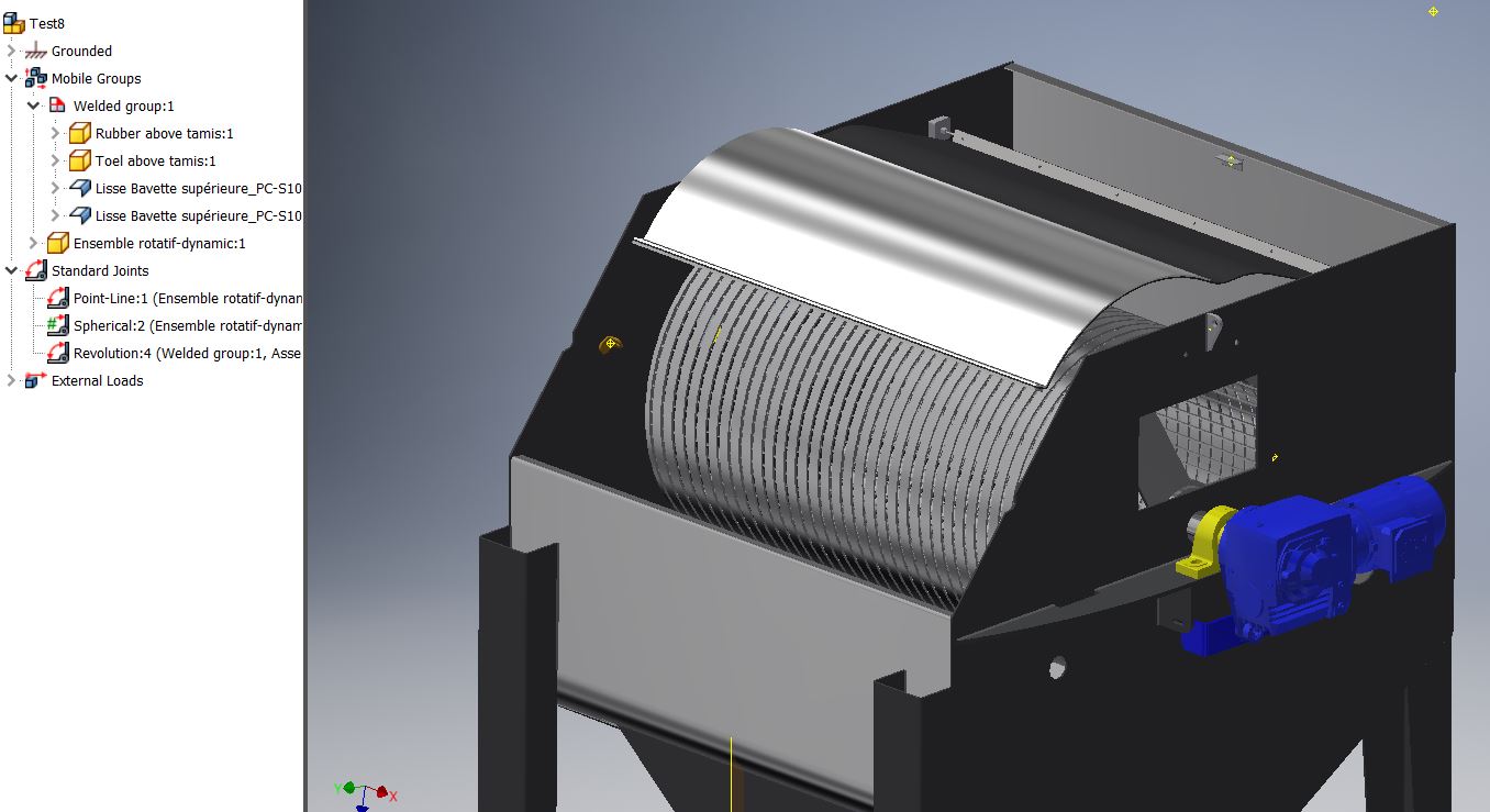 Dynamic simulation fixed load on rotating drum Autodesk Community