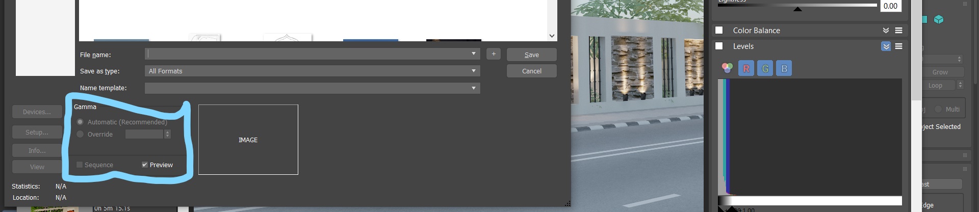 Solved: Rendered image and saved rendered image looks different ...