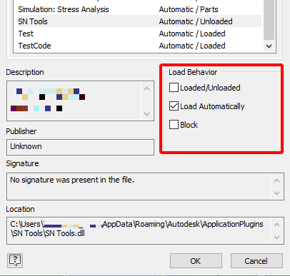 Solved: Don't loaded/unloaded behavior - Autodesk Community - Inventor