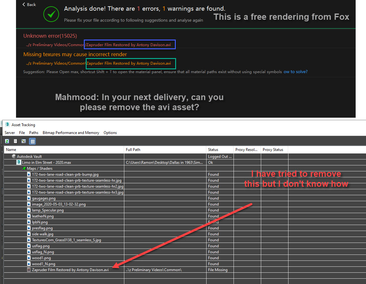 Solved: How to Remove Missing Asset (or is it Assets)? - Autodesk Community  - 3ds Max