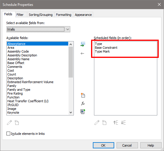 Solved: Wall Schedule Assistance please - Autodesk Community