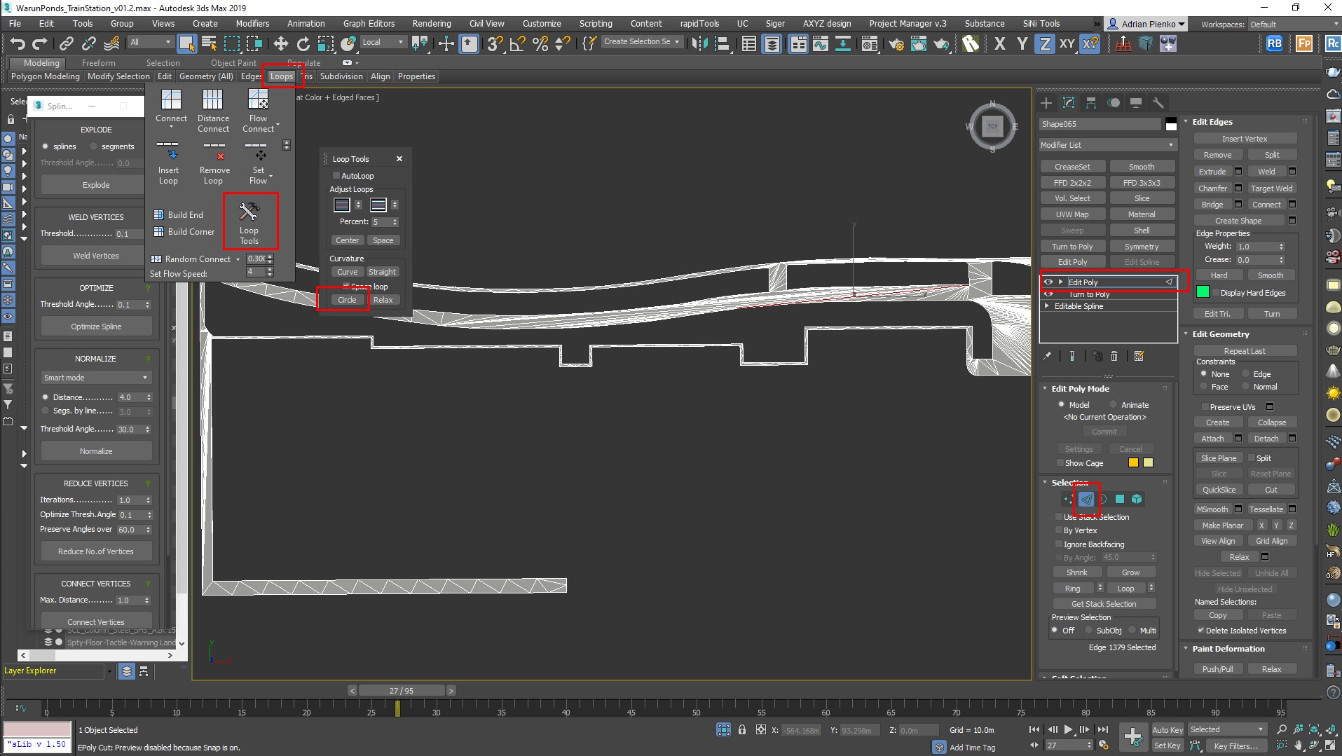 Solved: Circulizing edge? - Autodesk Community - 3ds Max