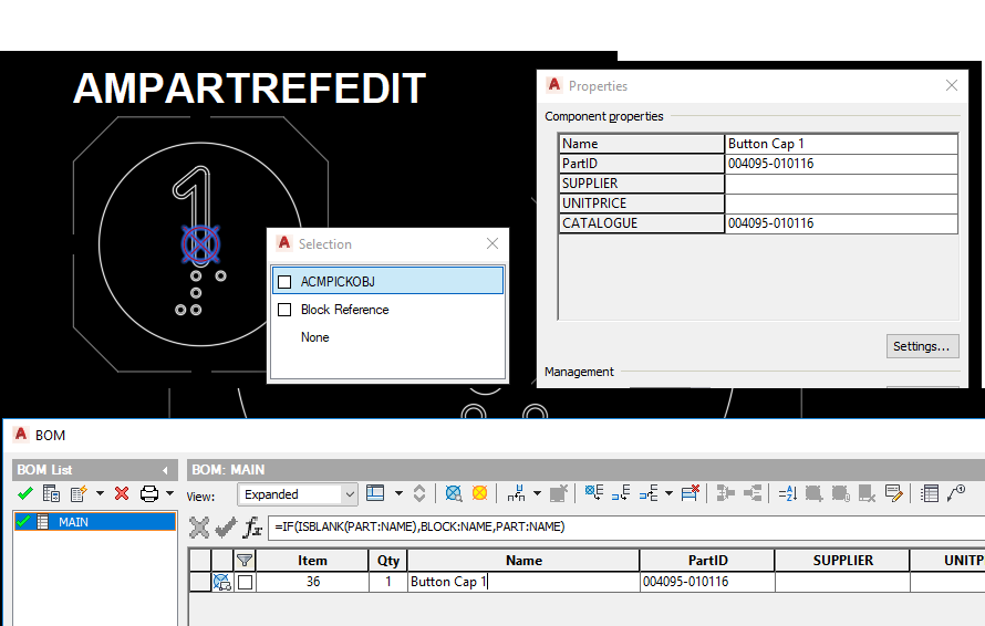 Solved: How to select PartReference object inside Block using VBA 