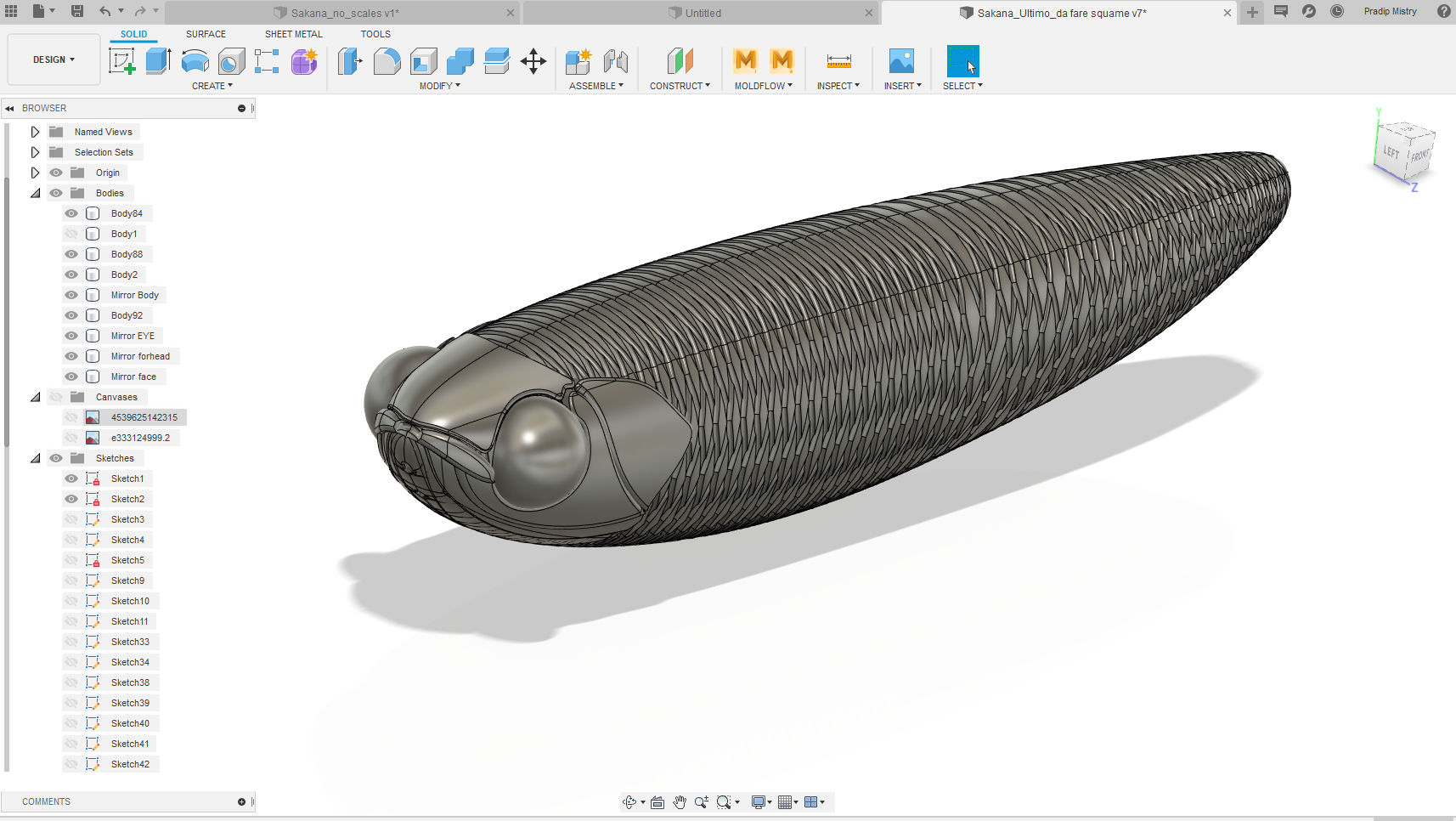 Solved: How to making fish scales on body - Autodesk Community