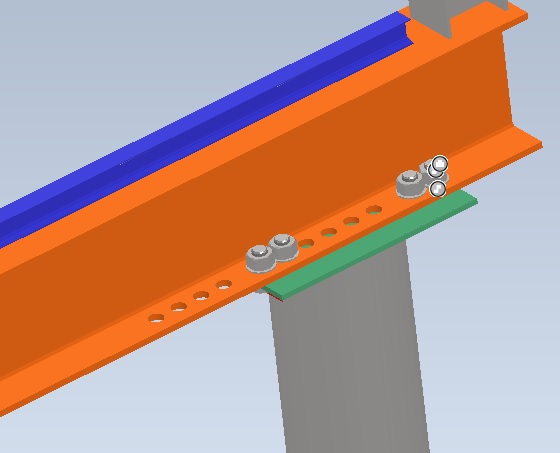 Bolted connection leaving holes in frame generator member after ...