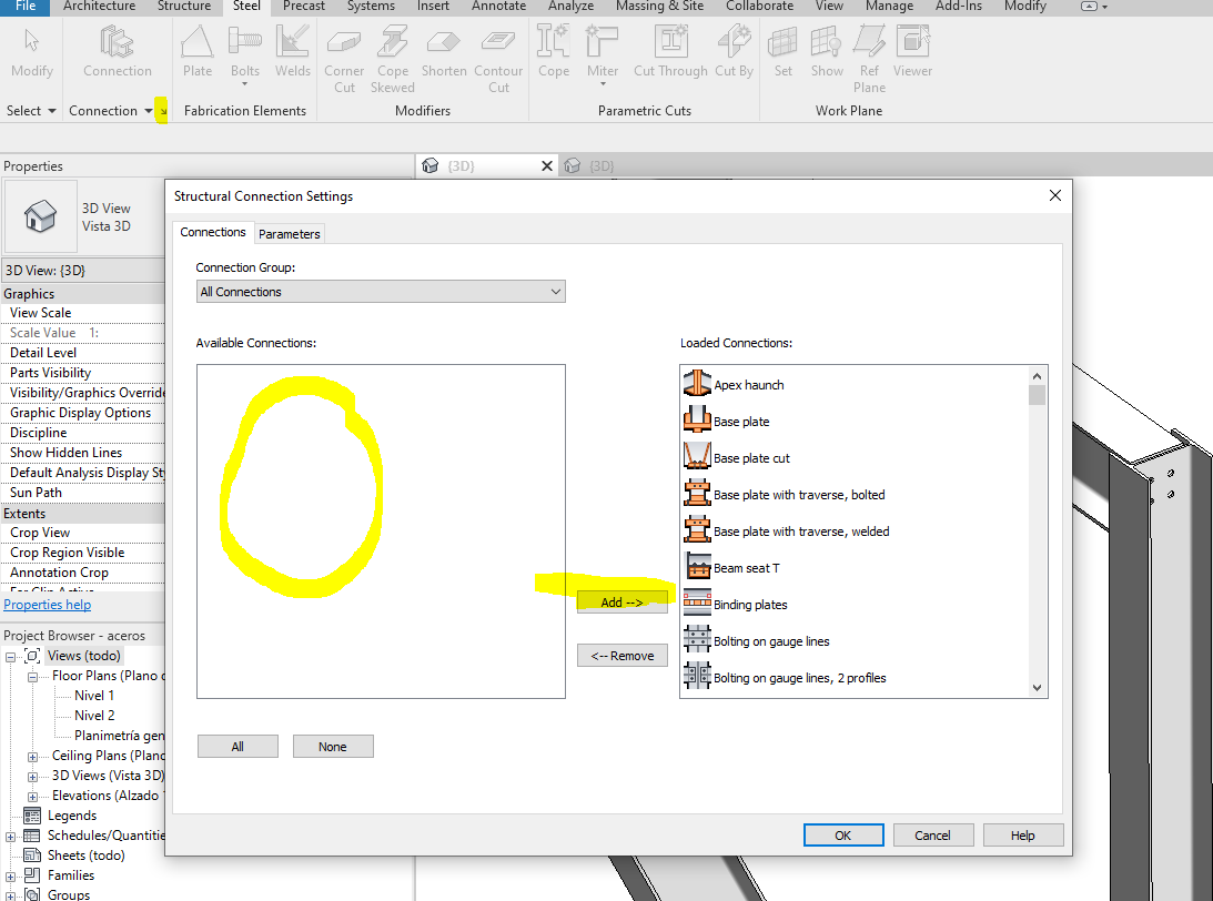 Solucionado: Error en conexión estructural - Autodesk Community