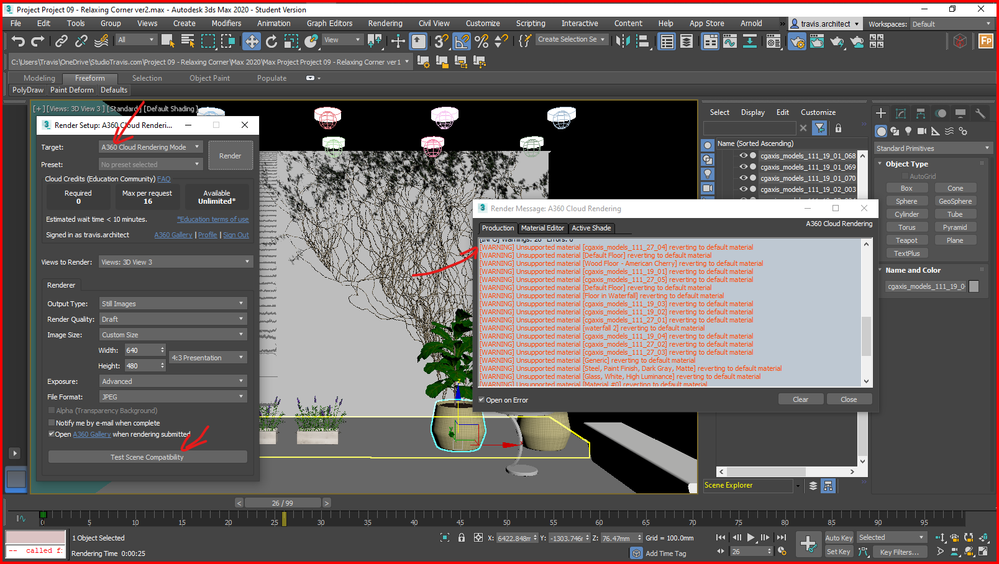 How to fix Unsupport Material - A360 Cloud Rendering? - Autodesk Community  - 3ds Max