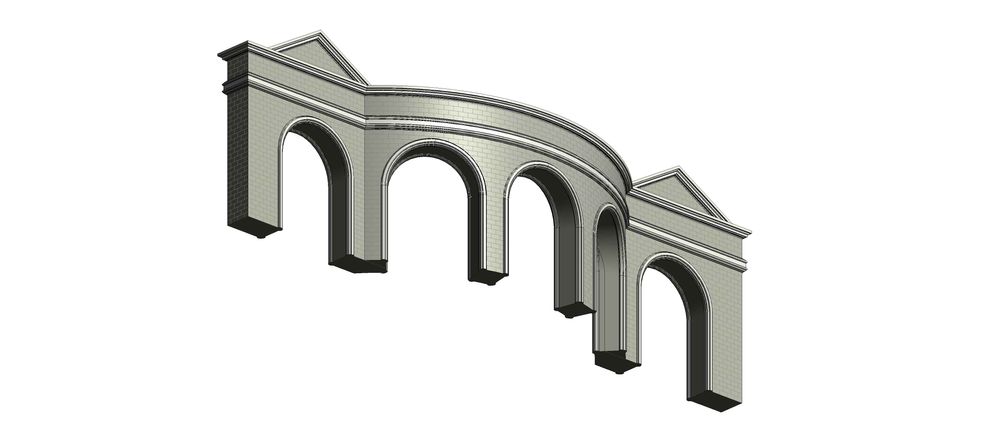 Cornice and Arches - Isometric