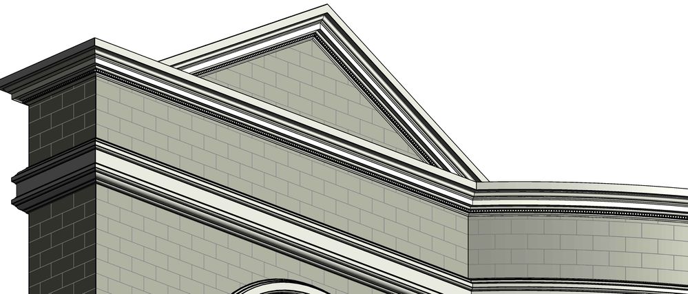 Cornice and Arches - Detail