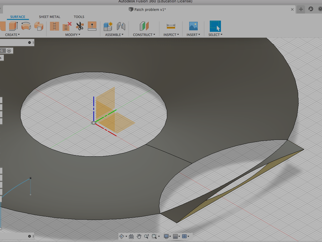 Solved: Problem creating a patch from projected lines - Autodesk Community