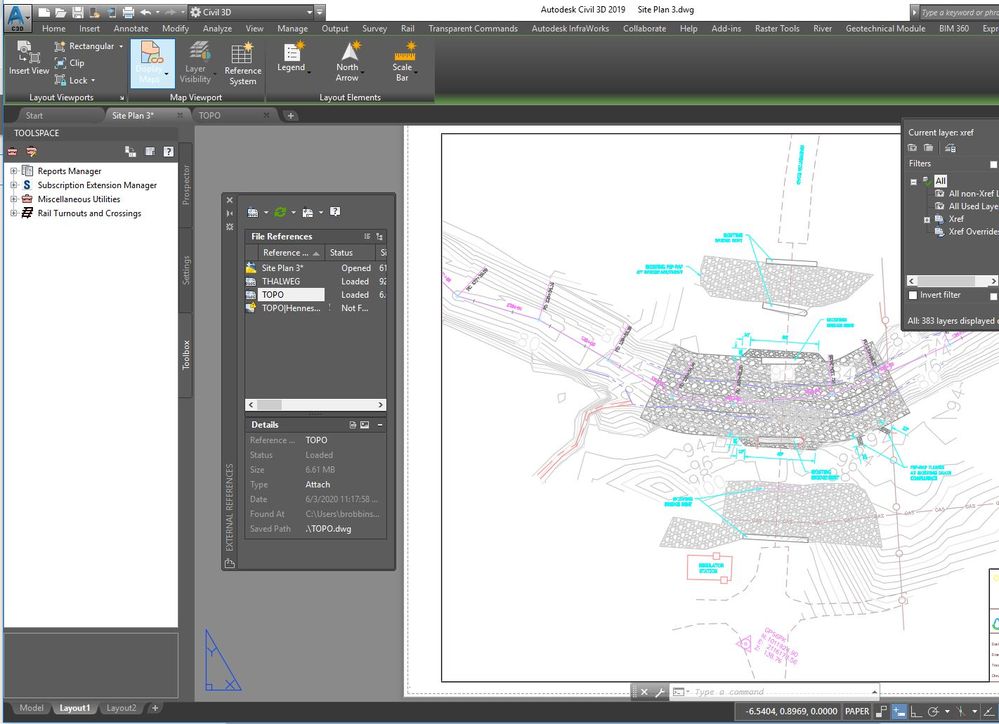 civil 3d contour label problem.JPG