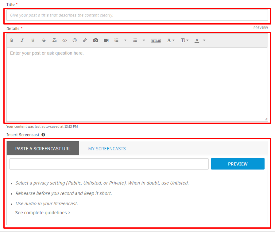How to Post a New Question to the Forums - Autodesk Community