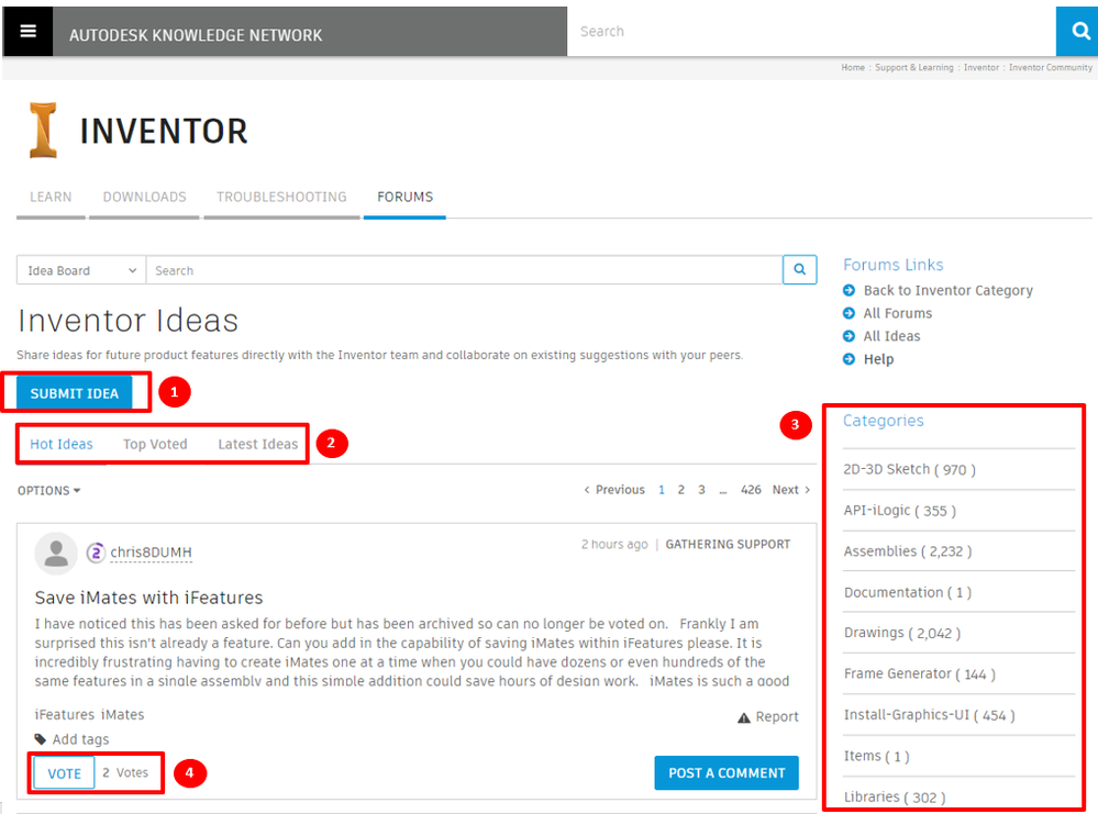 How to Post to the Idea Boards – Collaborate! - Autodesk Community