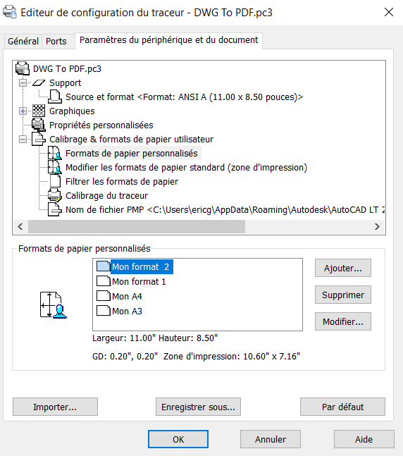 Formats De Papier Personnalisés Autodesk Community 5448