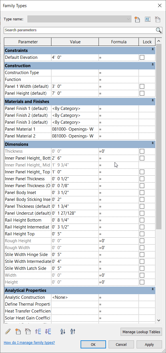 Error message when reorganizing parameters - Autodesk Community