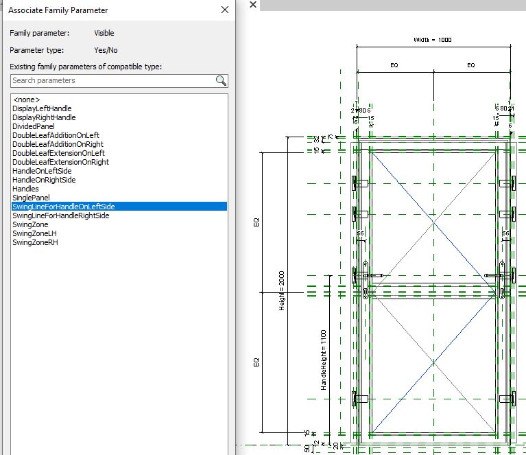 Door Swing Lines in elevation Help with family please Autodesk