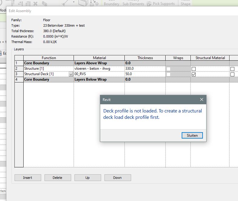 Solved Structural deck profile error Autodesk Community