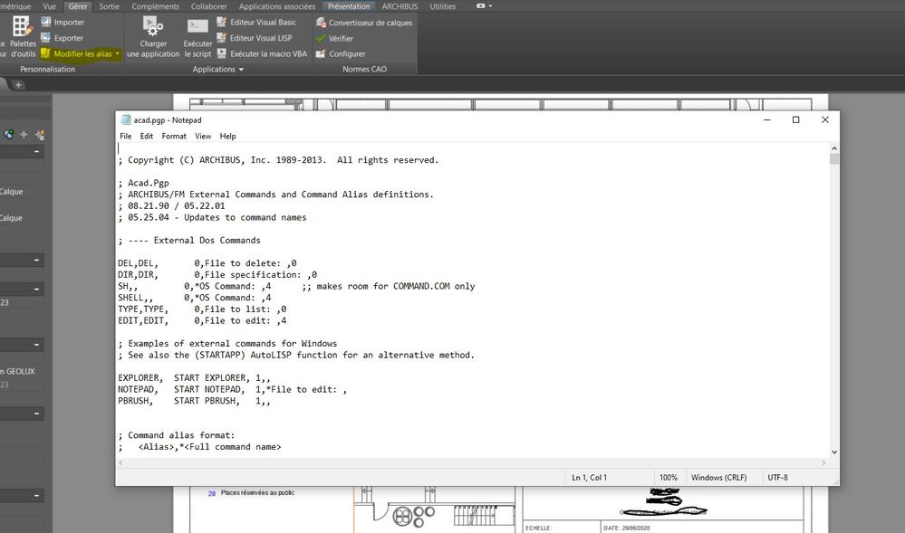 R solu Raccourcis  clavier dans Autocad  2022 Autodesk 