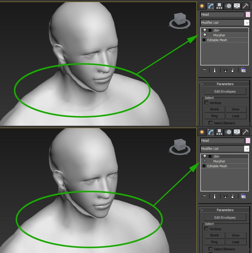 Morpher Modifier breaks the normal information / smoothing of the edges -  Autodesk Community - 3ds Max