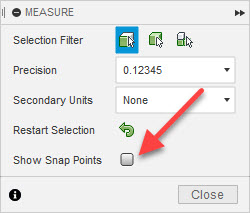 Inspect/Measure: force selection of edge or face - Autodesk Community