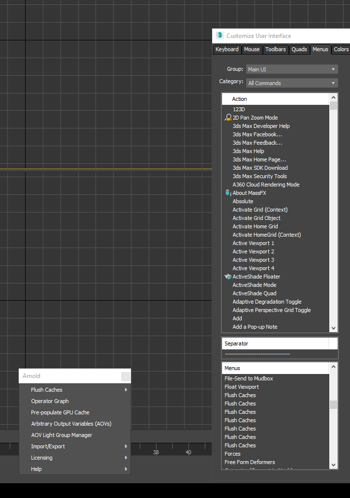 2021 Dynamic arnold menu spams 3ds max menus - Autodesk Community - 3ds Max