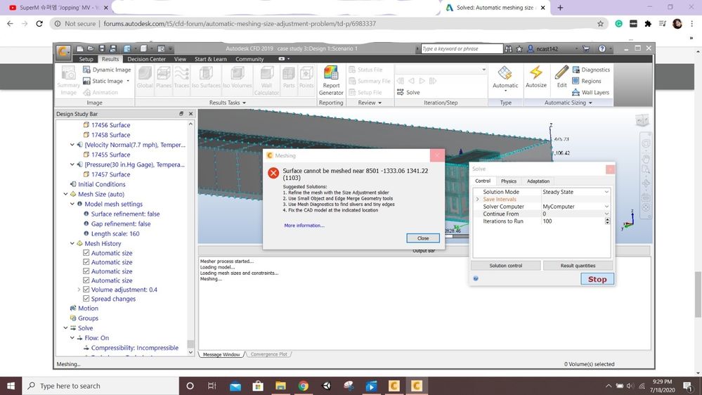 CFD Error Message: Surface cannot be meshed - Autodesk Community - CFD