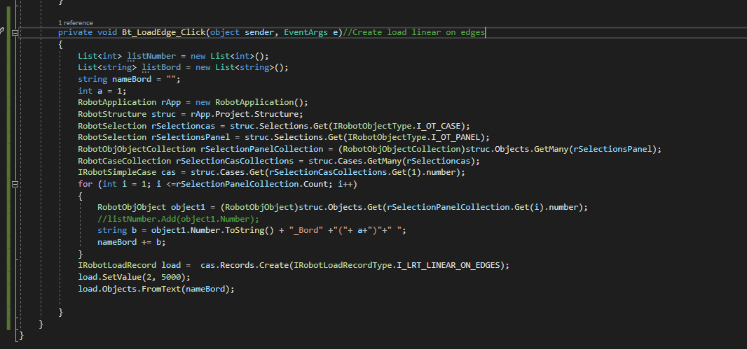 Solved: (API) Create Load type on surface : Linear on edges - Autodesk ...