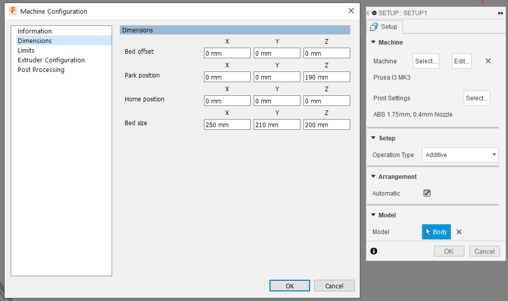 Prusa MK3 &amp; MK3s dimensions incorrect in post processing - Autodesk  Community