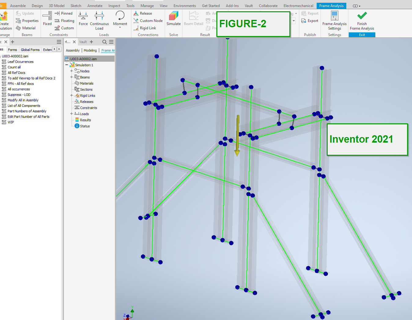 Solved: Create Simulation icon missing in Ribbon and Frame Members ...