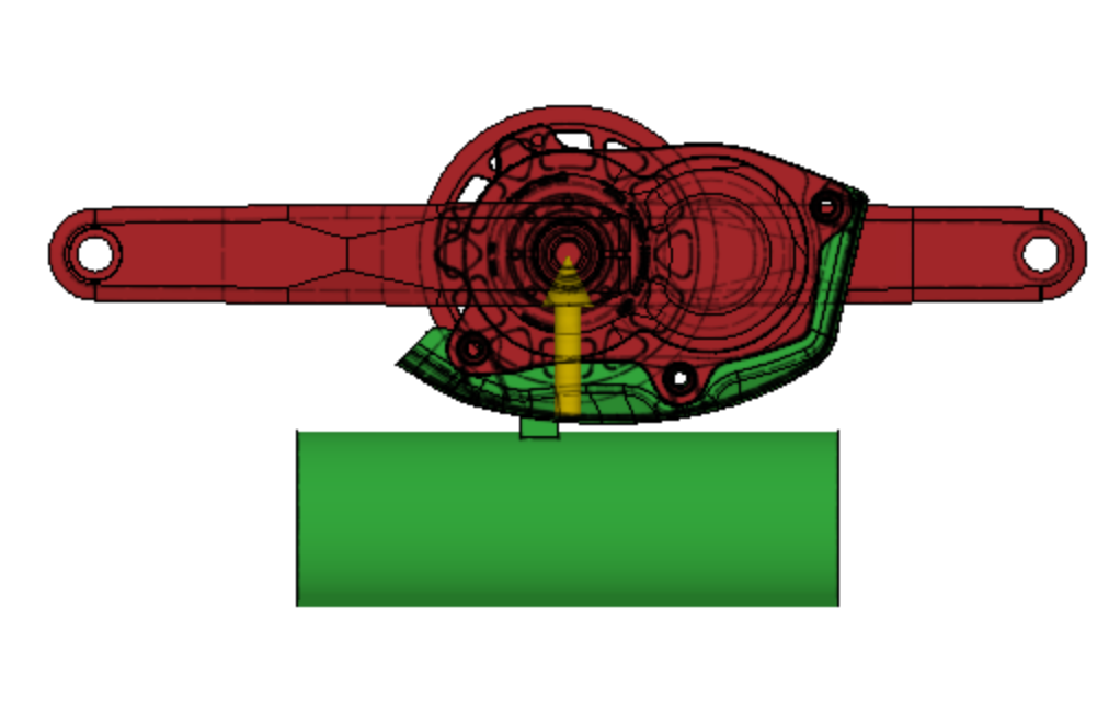 Generative Design on Gearbox Mount and extrude bonding to part ...
