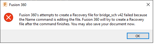 Recovery, Very often I see this error - Autodesk Community