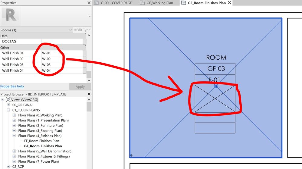 Solved: Room Tag with custom Wall Finish Labels and Shared Parameters not  visible in Project - Autodesk Community - Revit Products