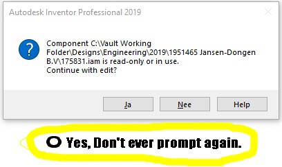 Don't promt option for opening read only files - Autodesk Community