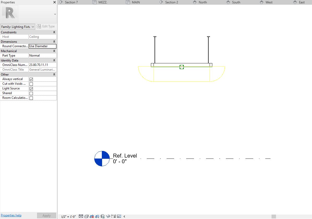How To Install Pendant Light On Concrete Ceiling In Revit Family