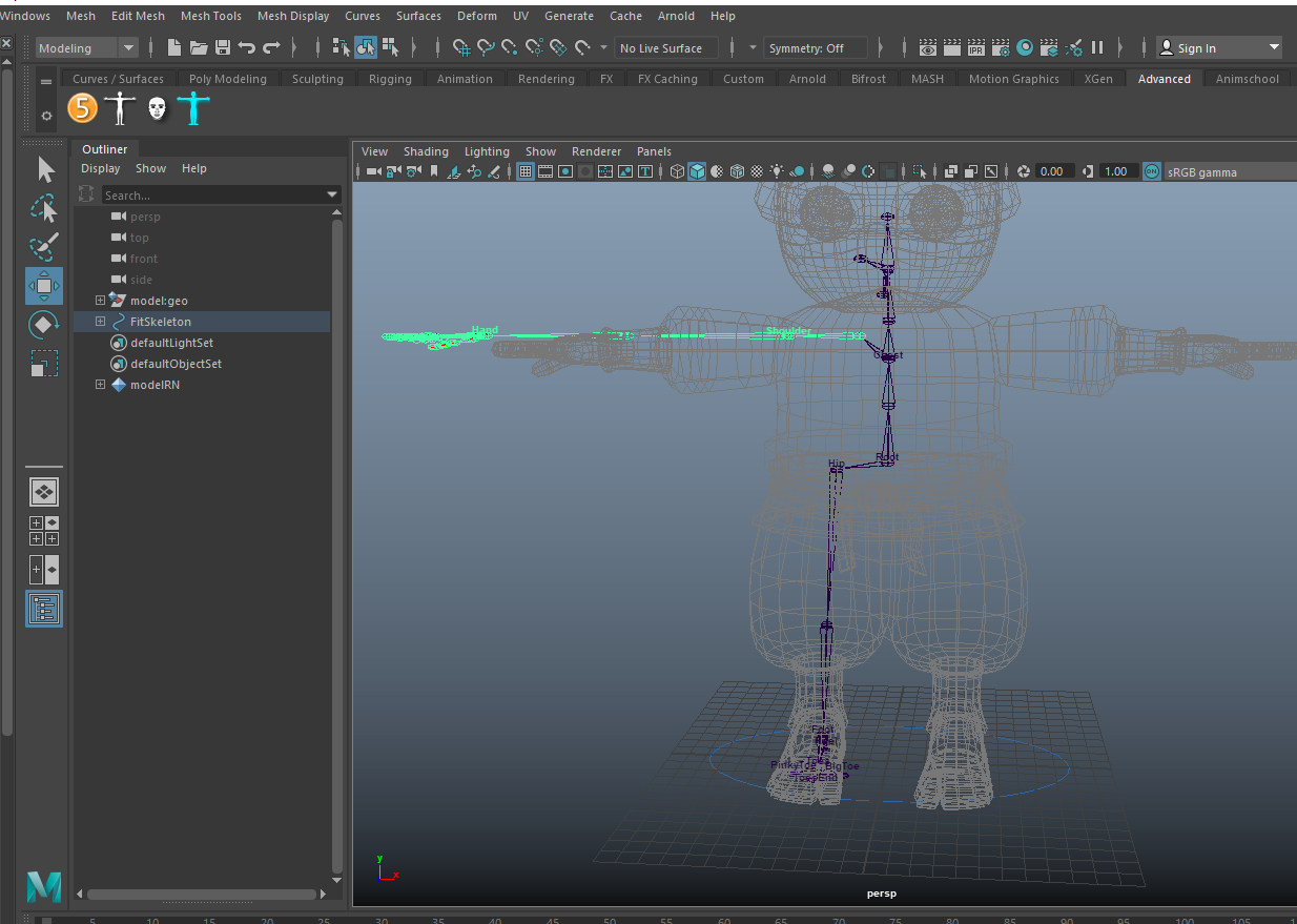 Why i can't move the advance skeleton using move tool - Autodesk Community