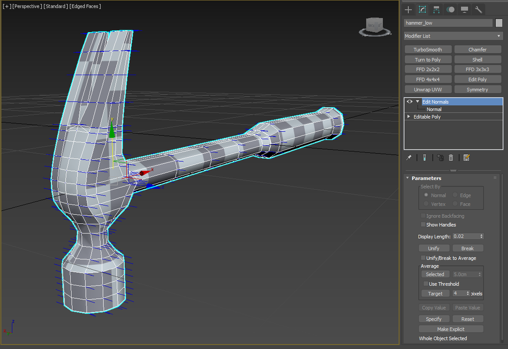 Solved: Normal's not perpendicular to polygon face problem - Autodesk  Community - 3ds Max