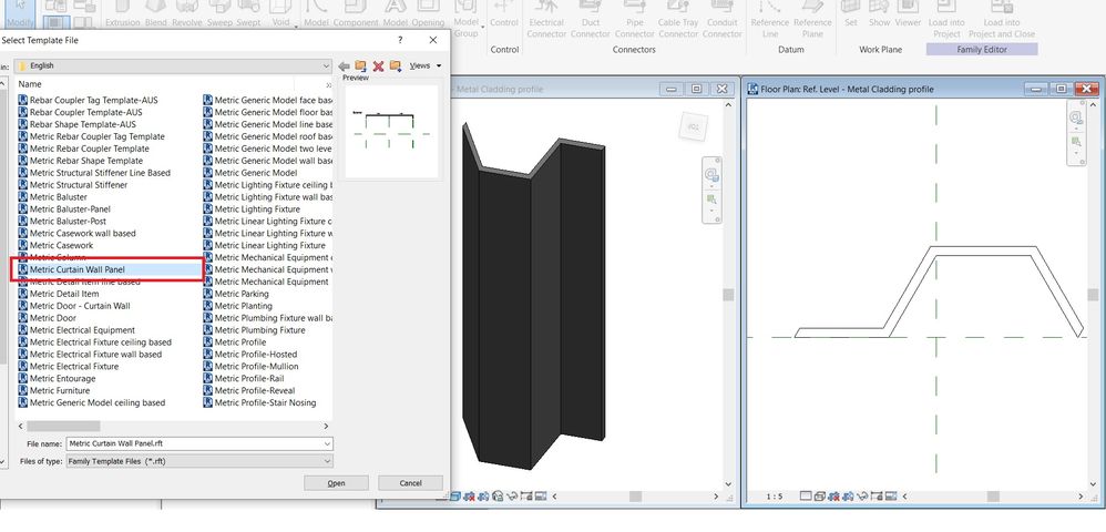 Custom curtain wall profile edit - Autodesk Community - Revit Products